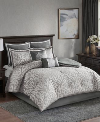 Madison Parkeさん専用 Madison Park Odette Jacquard 8-Pc. Comforter Set, Queen - Macy's