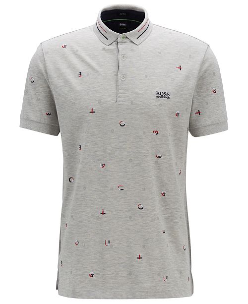 Hugo Boss Boss Men S Paddy 7 Regular Fit Cotton Polo Shirt