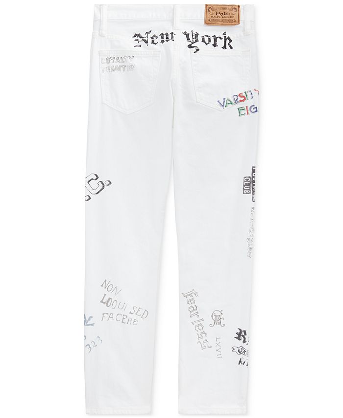 Polo Ralph Lauren Big Boys Slim Fit Graphic Cotton Jeans - Macy's