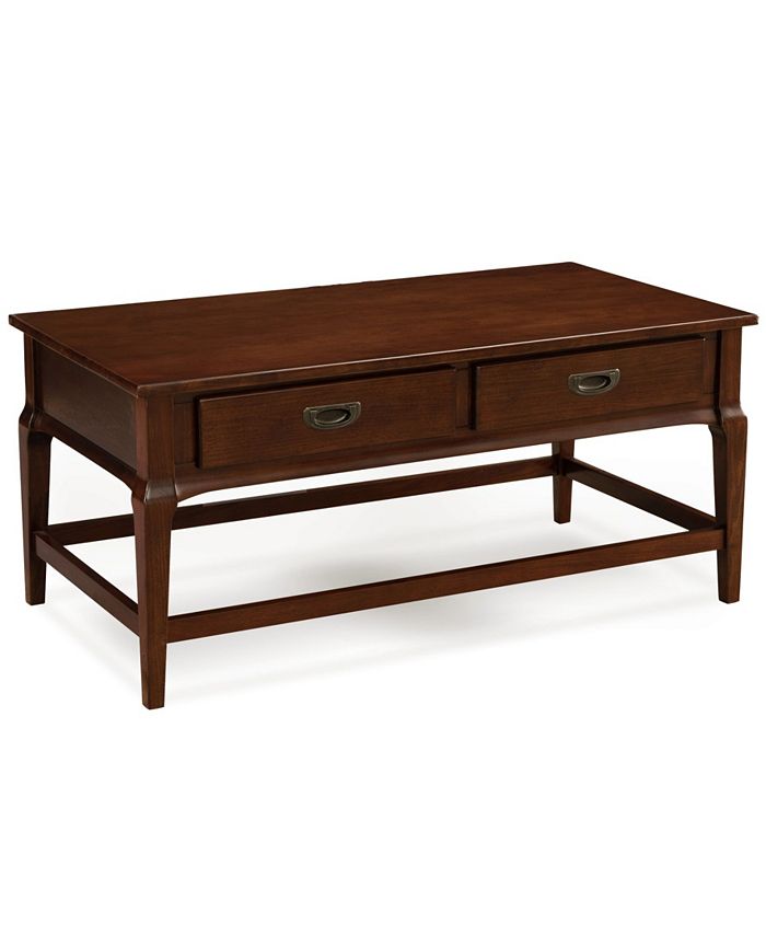 Leick Home Stratus Two Drawer Coffee Table Macy's