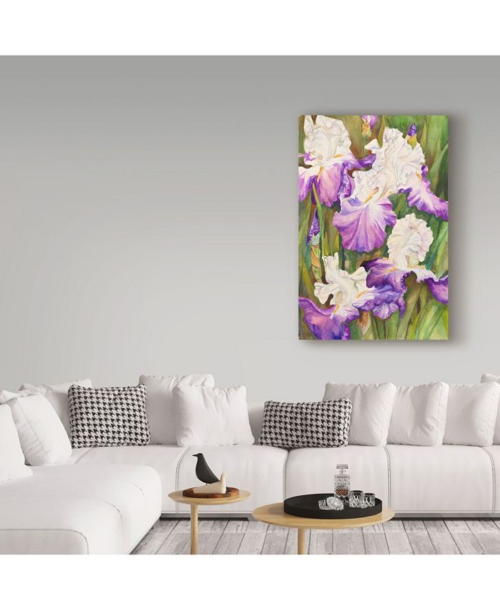 Trademark Global Joanne Porter 'Lavender Iris' Canvas Art - 24