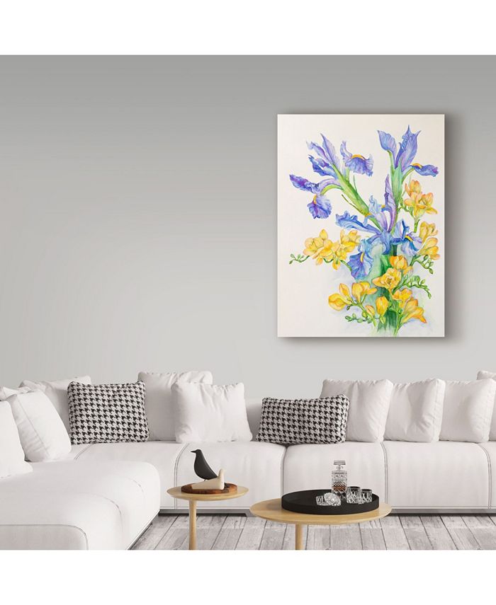 Trademark Global Joanne Porter 'Iris With Gold Fascia' Canvas Art - 24 ...