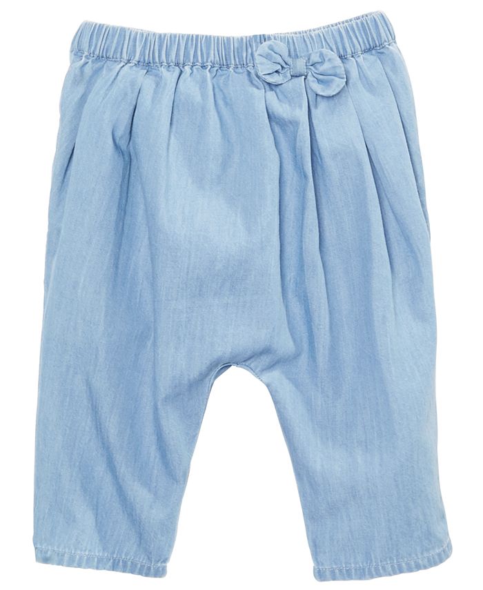 First Impressions Baby Girls Cotton Chambray Capris, Created for Macy's