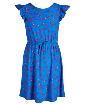 EPIC THREADS Big Girls Ribbed-Knit Tiered Ruffled Dress Sweet Wisteria