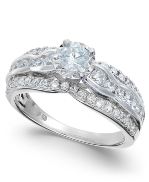 image of Diamond Open Setting Engagement Ring (1 ct. t.w.) in 14k White Gold
