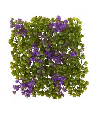 6x6" Purple and Green Clover Mat, Set of 12