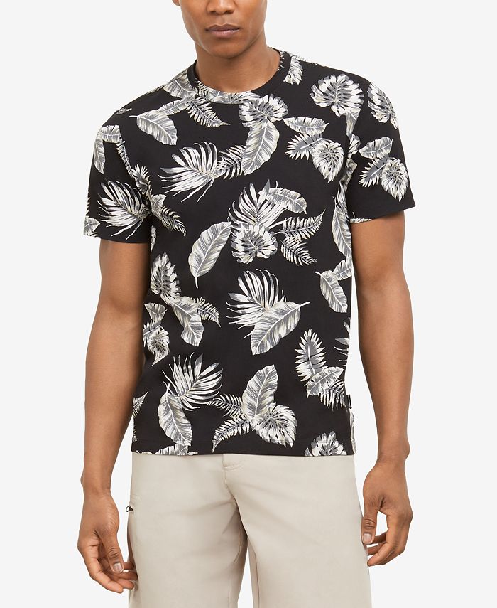 Kenneth Cole Men's Tropical Leaves Graphic T-Shirt & Reviews - Casual ...