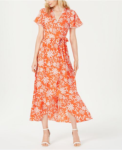 Vince Camuto Faux Wrap Maxi Dress Reviews Dresses Women Macy S