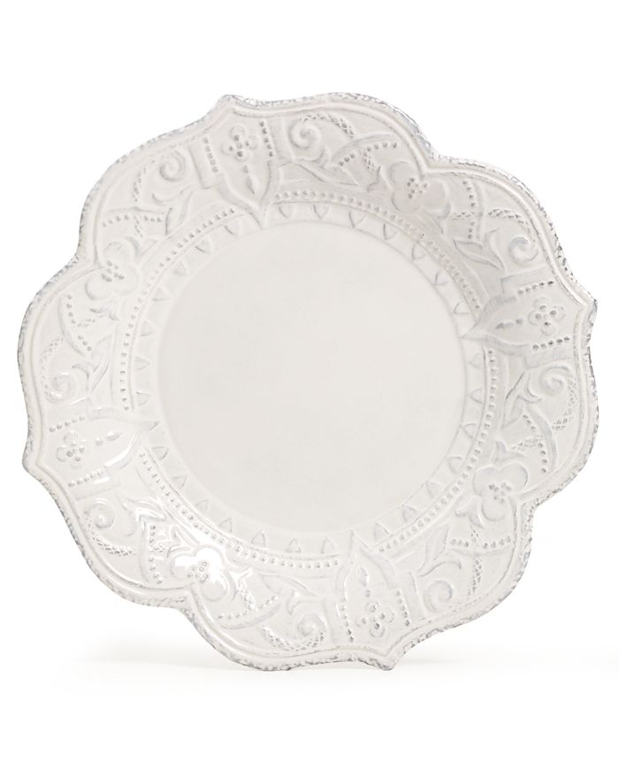 Maison Versailles - Blanc Amelie Scalloped Dinner Plate