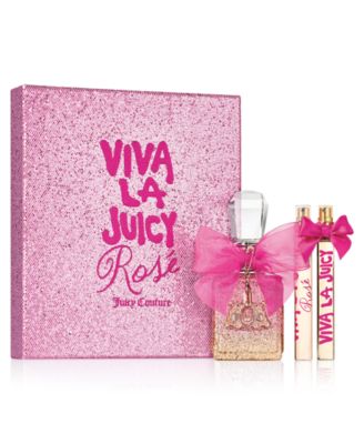 juicy couture rose perfume gift set
