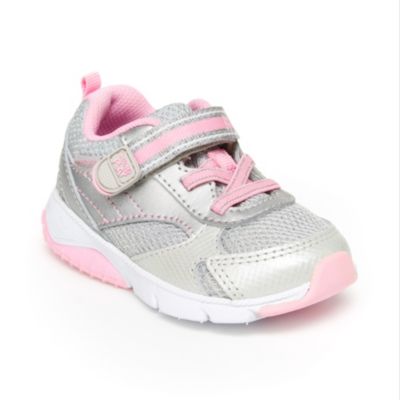 stride rite silver shoes