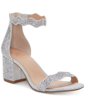 Inc Hadwin Scallop Block-Heel Sandals Created for Macy's Women's Shoes