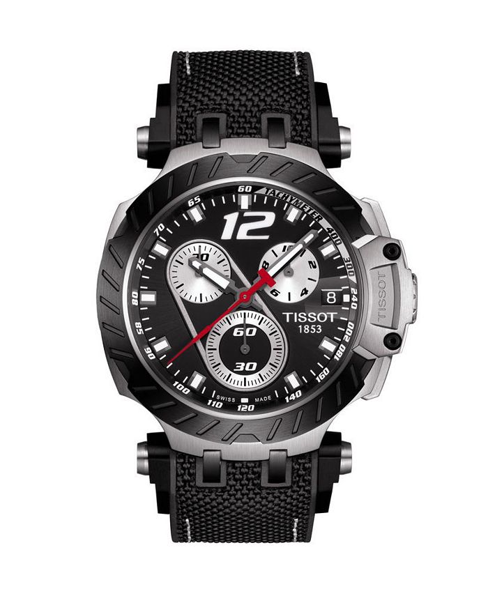 Tissot Men S T Race Thomas Luthi 2019 Swiss Automatic Limited Edition Black Rubber Strap Watch