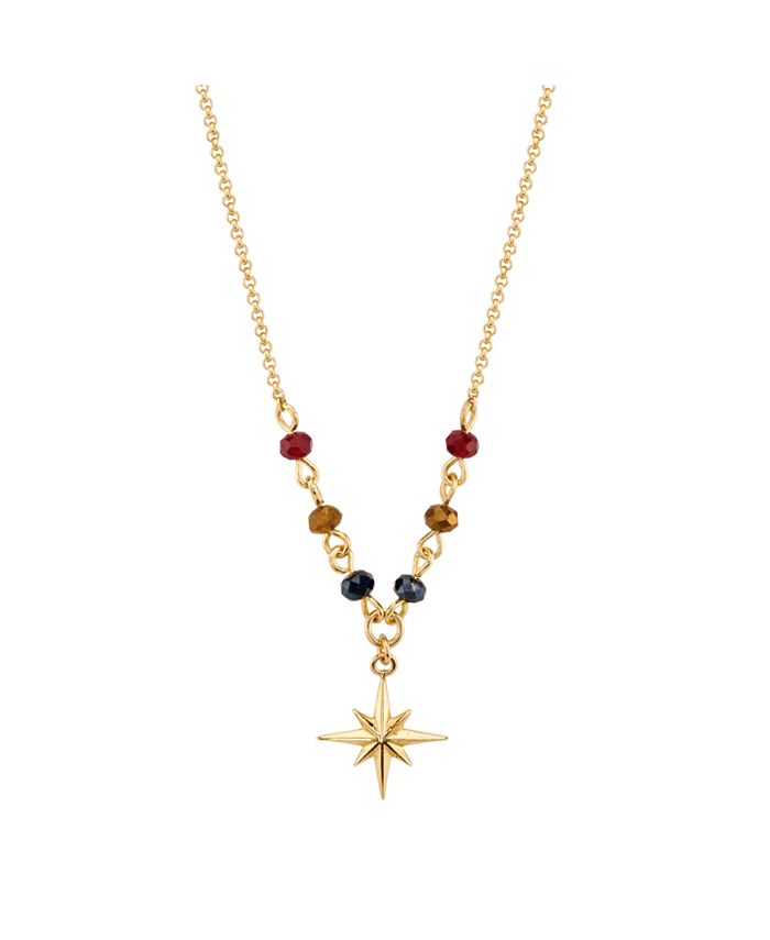 Marvel Star Pendant Necklace in GoldTone Sterling Silver for Unwritten, 16" + 2" extender Macy's