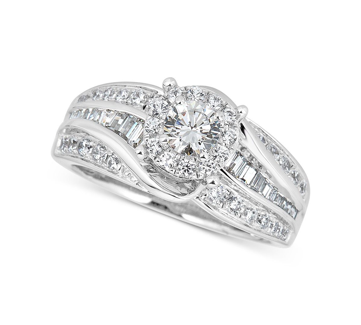 Macy's Diamond Engagement Ring (1 Ct. T.w.) In 14k White Gold