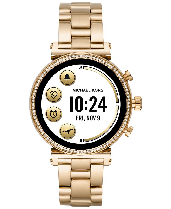 michael kors mkt5023 access sofie gold tone ladies smartwatch