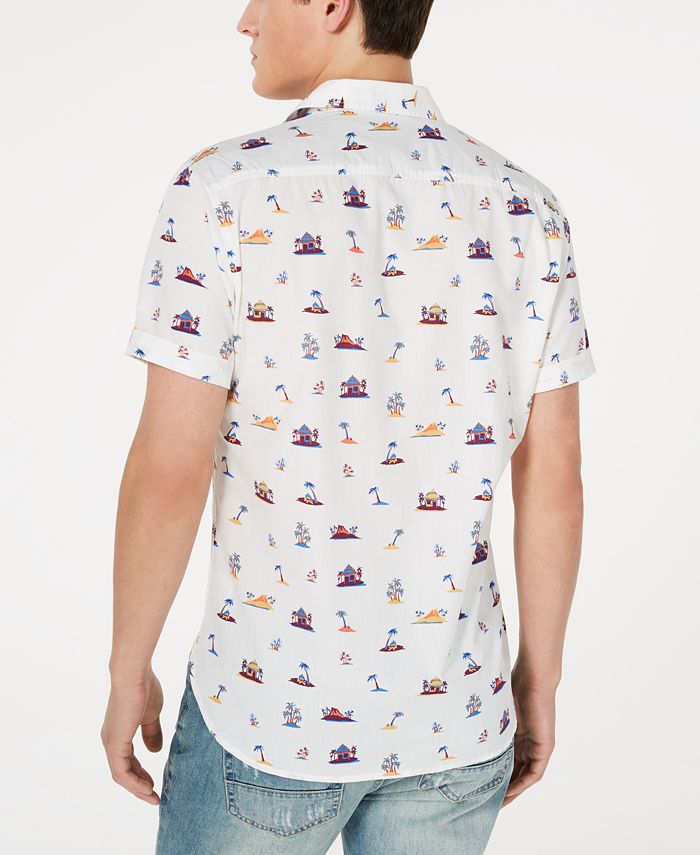 American Rag Men's Tiki Hut Shirt, Created for Macy's & Reviews ...