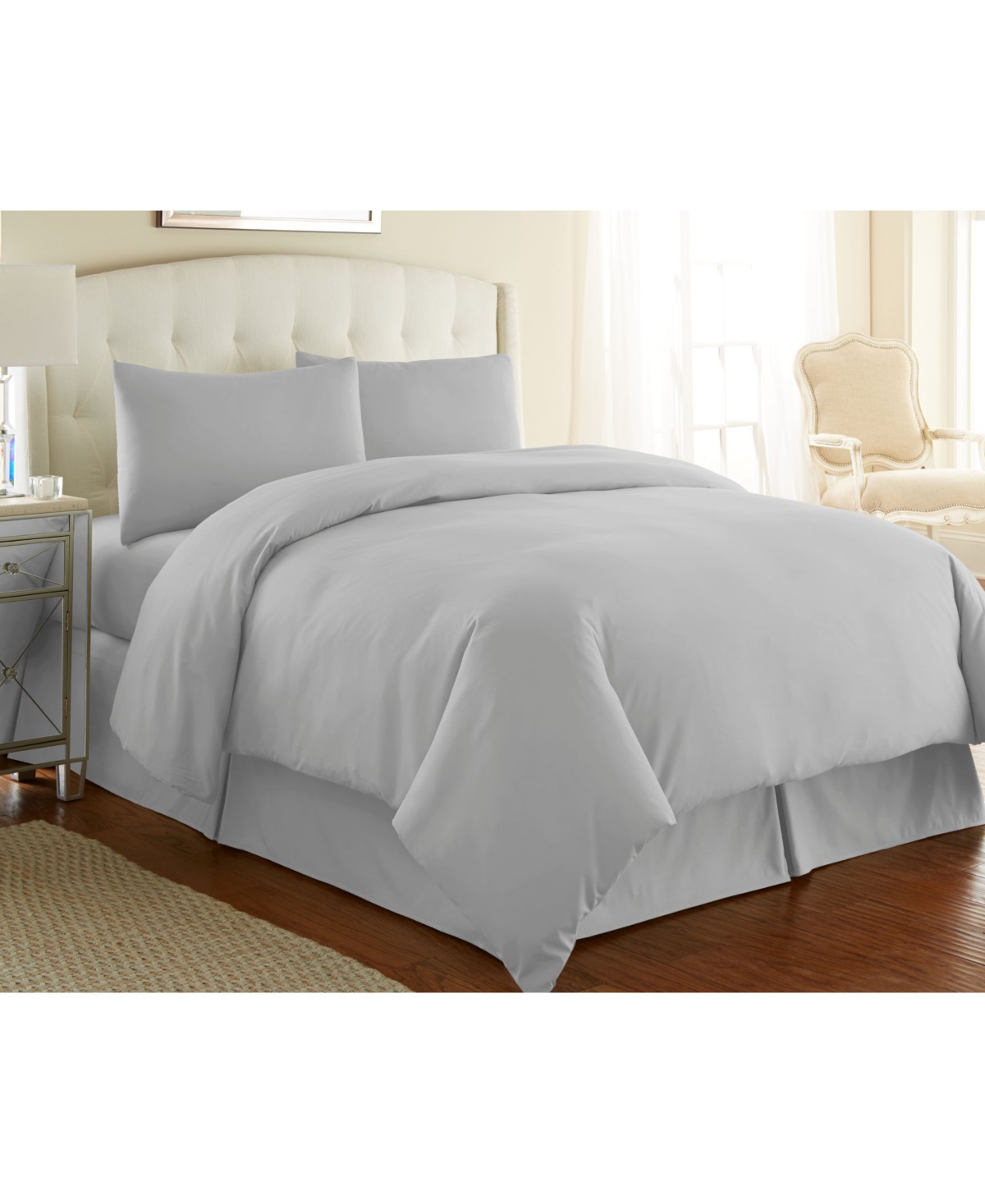 Southshore Fine Linens Ultra-Soft Solid Color 3-Piece Duvet Cover Set