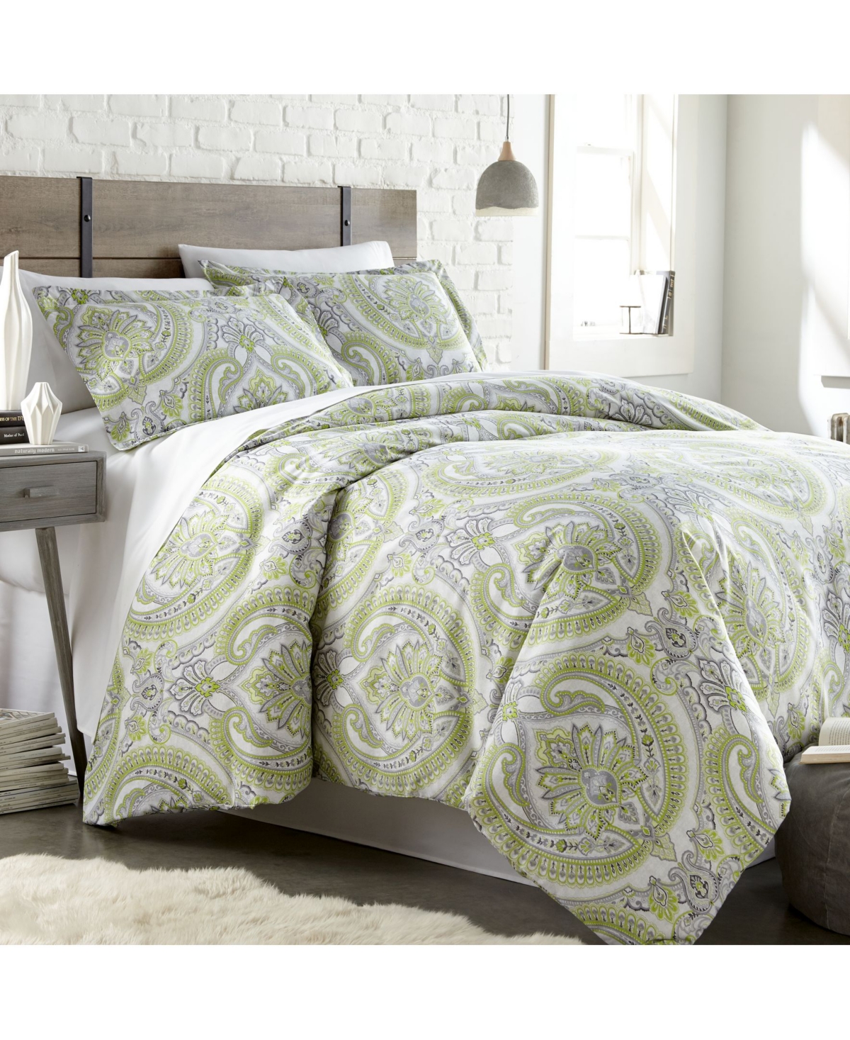 Southshore Fine Linens Classic Paisley 3-Piece Duvet Cover and Sham Set