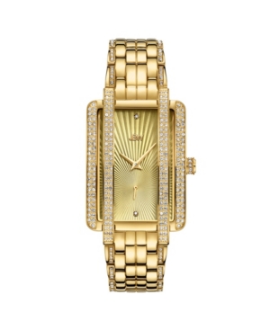 image of Jbw Women-s Mink Diamond (1/8 ct.t.w.) 18k Gold Plated Stainless Steel Watch