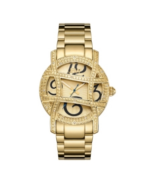 image of Jbw Women-s Olympia Diamond (1/5 ct.t.w.) 18k Gold Plated Stainless Steel Watch