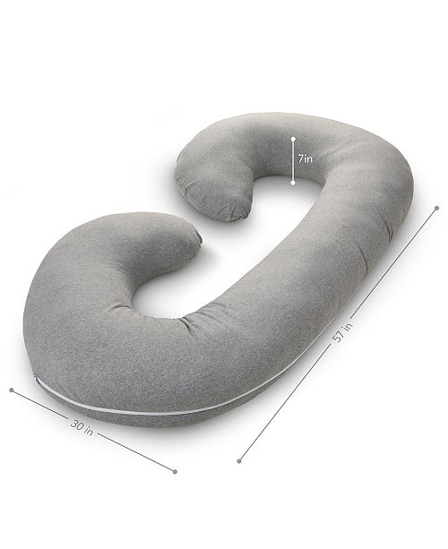 Pharmedoc Pregnancy Pillow With Jersey Cover C Shaped Full Body Pillow Reviews Pillows Bed Bath Macy S