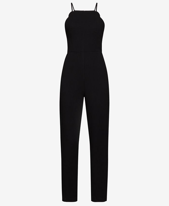 BCBGeneration Scalloped Ankle Jumpsuit - Macy's