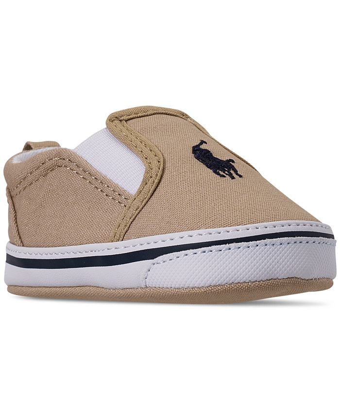 Polo Ralph Lauren Baby Boys' Balmount Layette SlipOn Crib Booties from