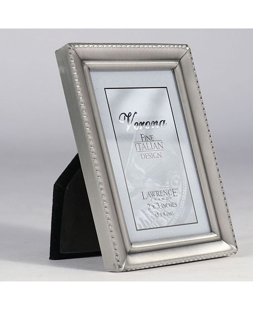 Lawrence Frames Antique Pewter Picture Frame Beaded Edge Design