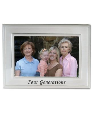 Lawrence Frames Brushed Metal Four Generations Picture Frame ...