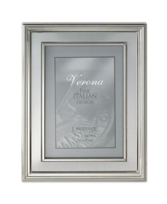 Lawrence Frames Silver Plated Metal Picture Frame - Brushed Silver ...