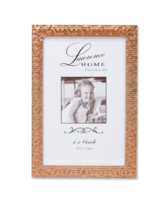 Lawrence Frames Matted White Enamel Picture Frame With Gold Accent - 4x4 Inch, Tabletop Or Wall Mount - View #11