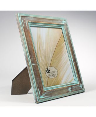 Weathered Wood with Verdigris Wash Picture Frame - 8" x 10"