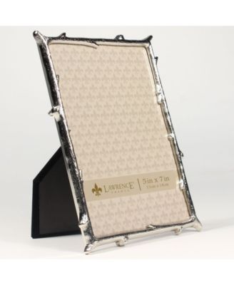 Silver Metal Picture Frame with Natural Branch Design - 5" x 7"