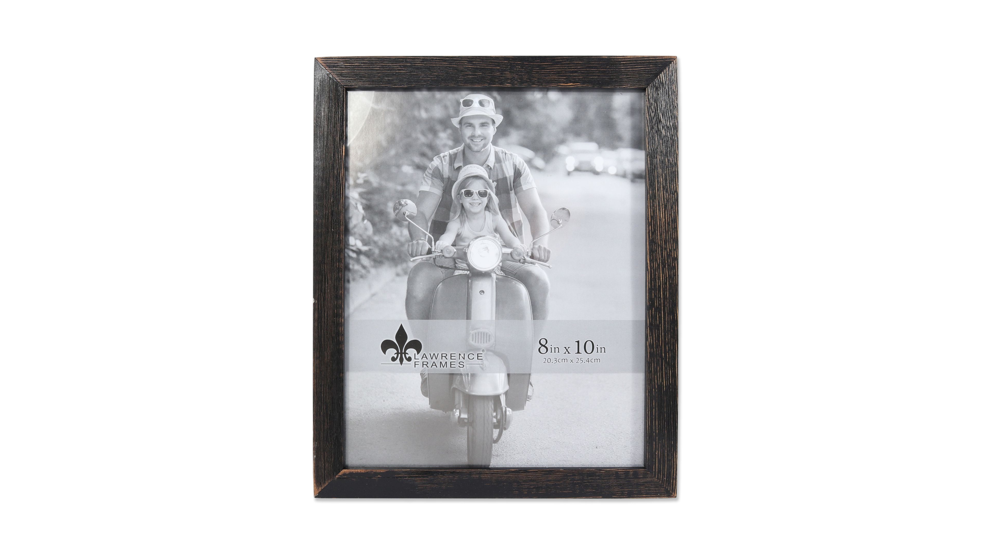 Lawrence Frames Charlotte Weathered Black Wood Picture Frame - 8" x 10"