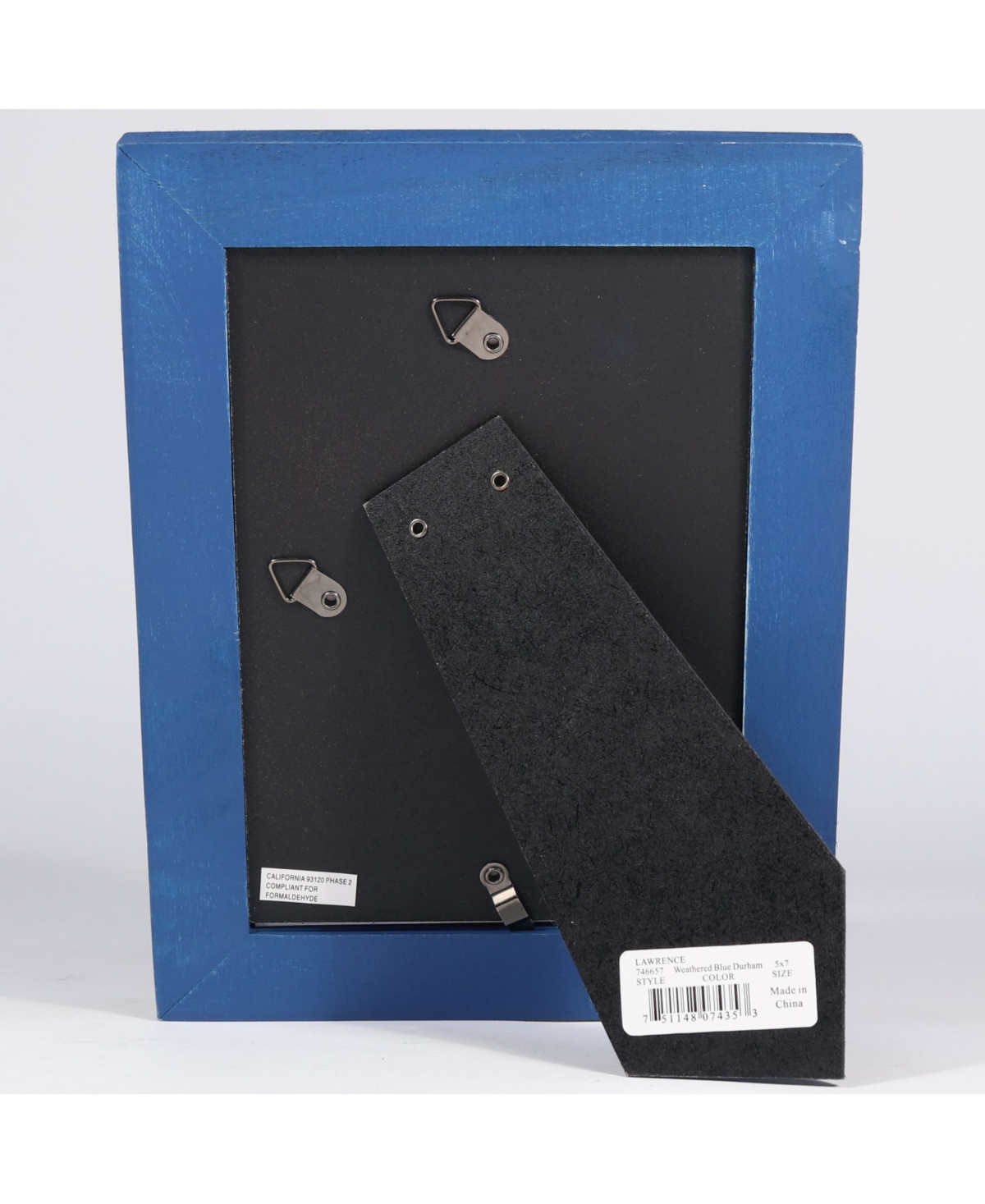 Lawrence Frames Durham Weathered Navy Blue Wood Picture Frame