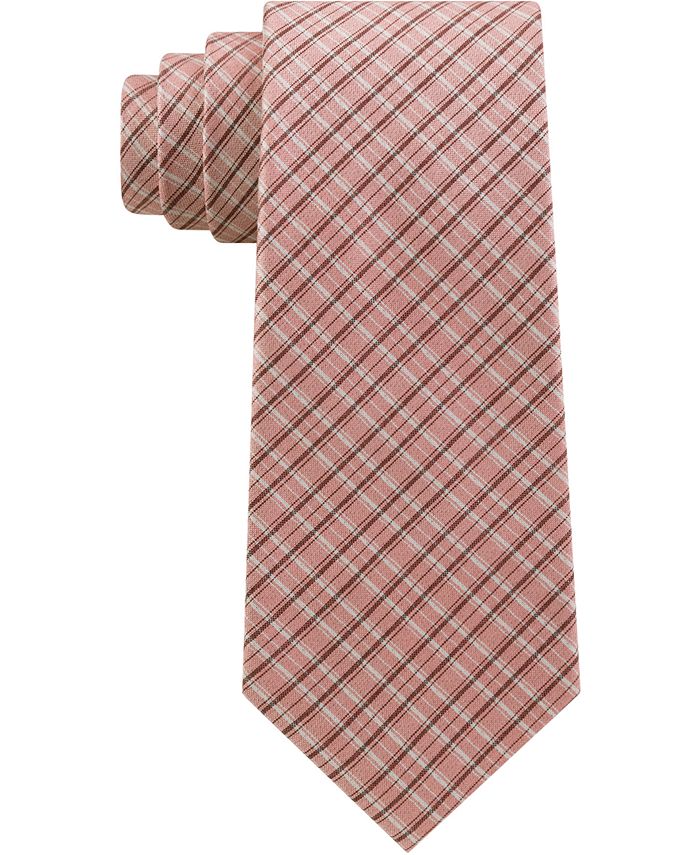Calvin Klein Men s Shing Check Silk Tie Macy s