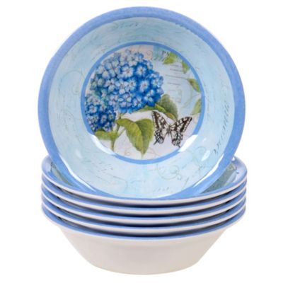 Certified International - Hydrangea Garden 6-Pc. All Purpose Bowl Set