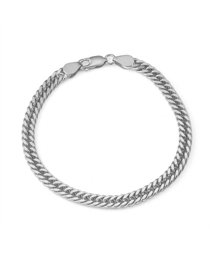 Michelle Lee Creations Silver Curb Bracelet - Macy's