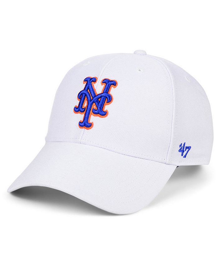 47 Brand New York Mets White MVP Cap - Macy's