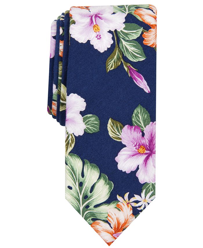 Bar III Men's Concord Floral Skinny Tie, Created for Macy's - Macy's