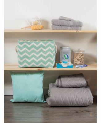 Design Import Storage Bin Chevron, Rectangle