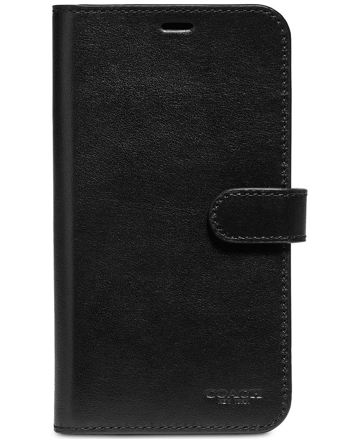 COACH iPhone X Leather Folio Macy's