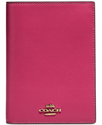 coach passport holder women's