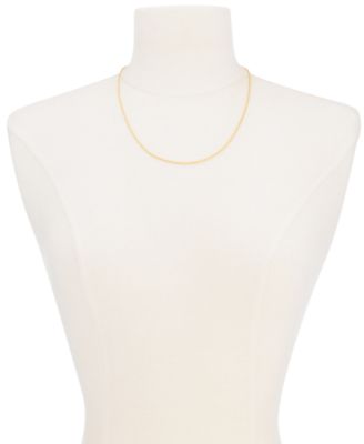 Thin Rope Chain 20" Necklace (1.5mm) in 18k Gold-Plate Over Sterling Silver, Created for Macy's (Also in Sterling Silver)