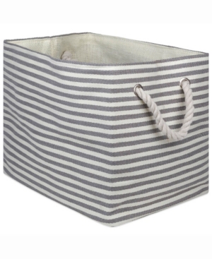 Design Import Paper Bin Pinstripe Rectangle