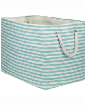Design Import Paper Bin Pinstripe Rectangle