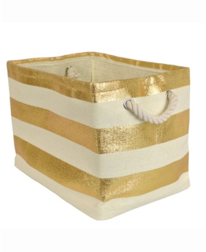 Design Import Paper Basket Stripe Rectangle