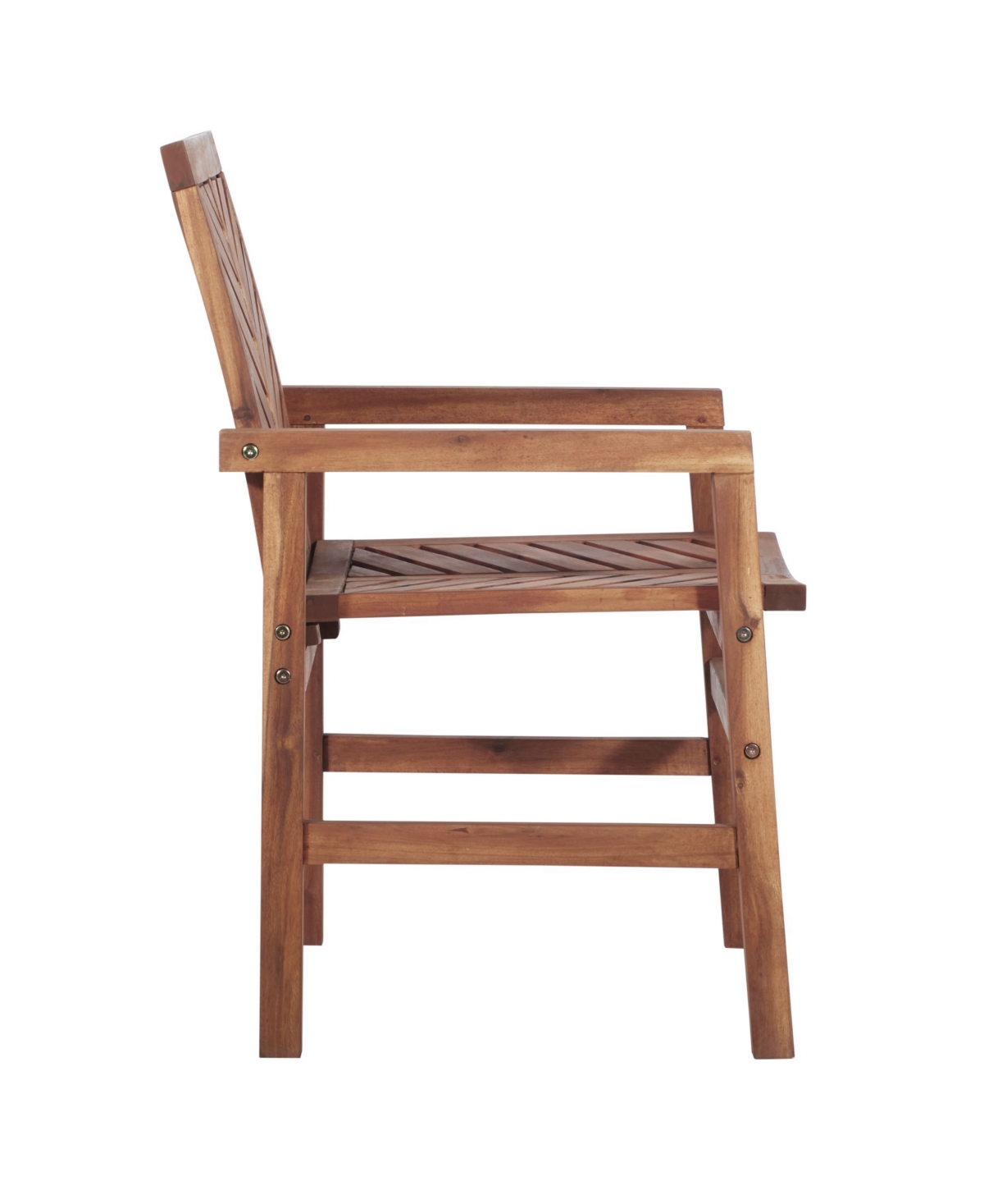 Patio Wood Chairs, Set Of 2