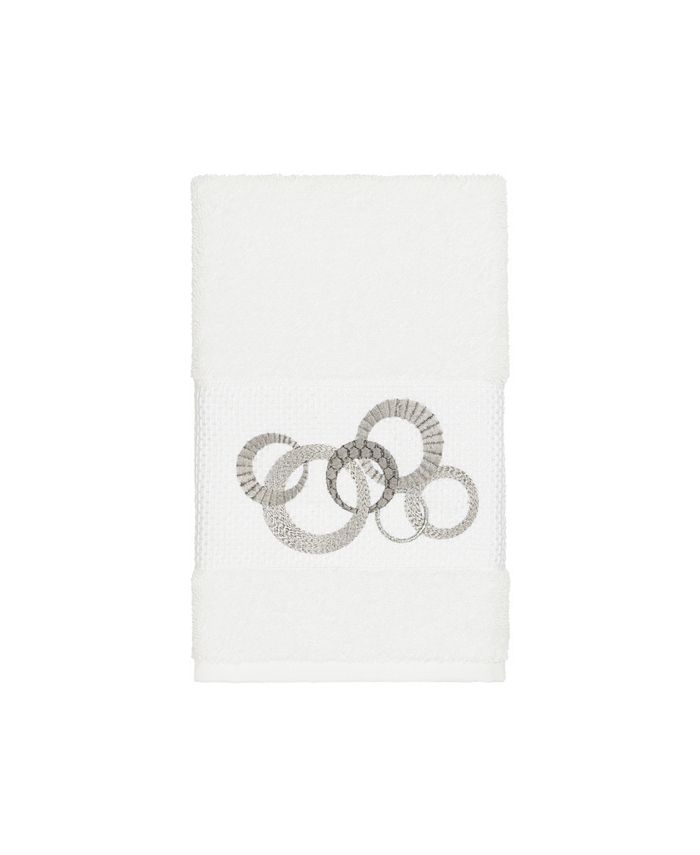Linum Home - Turkish Cotton Annabelle Embellished Hand Towel